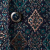 Dark Blue Brocade Jodhpuri Suit